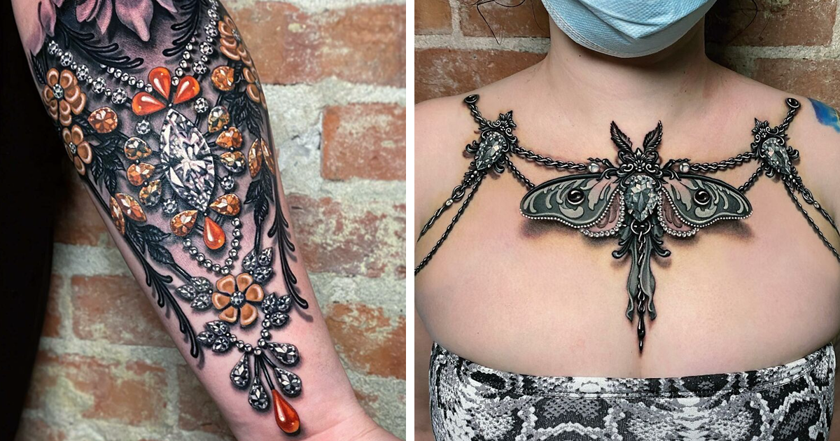 Потрясающие «ювелирные» работы тату-мастера Райан Эшли (31 фото)