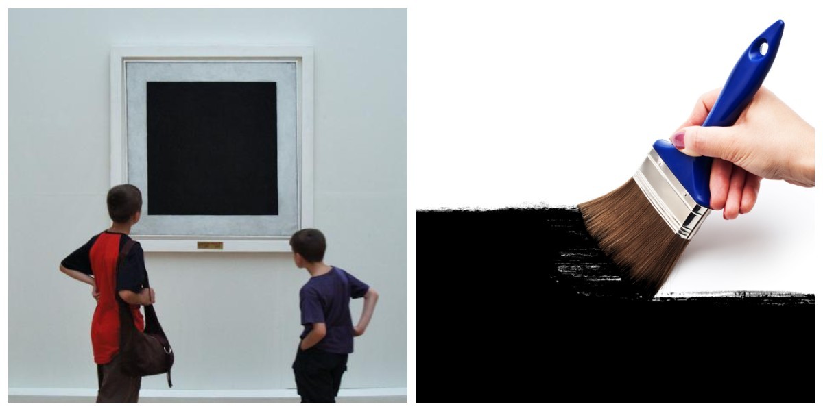Действительно ли картина «Черный квадрат» некоторое время провисела в Третьяковской галерее в перевернутом виде? (7 фото)