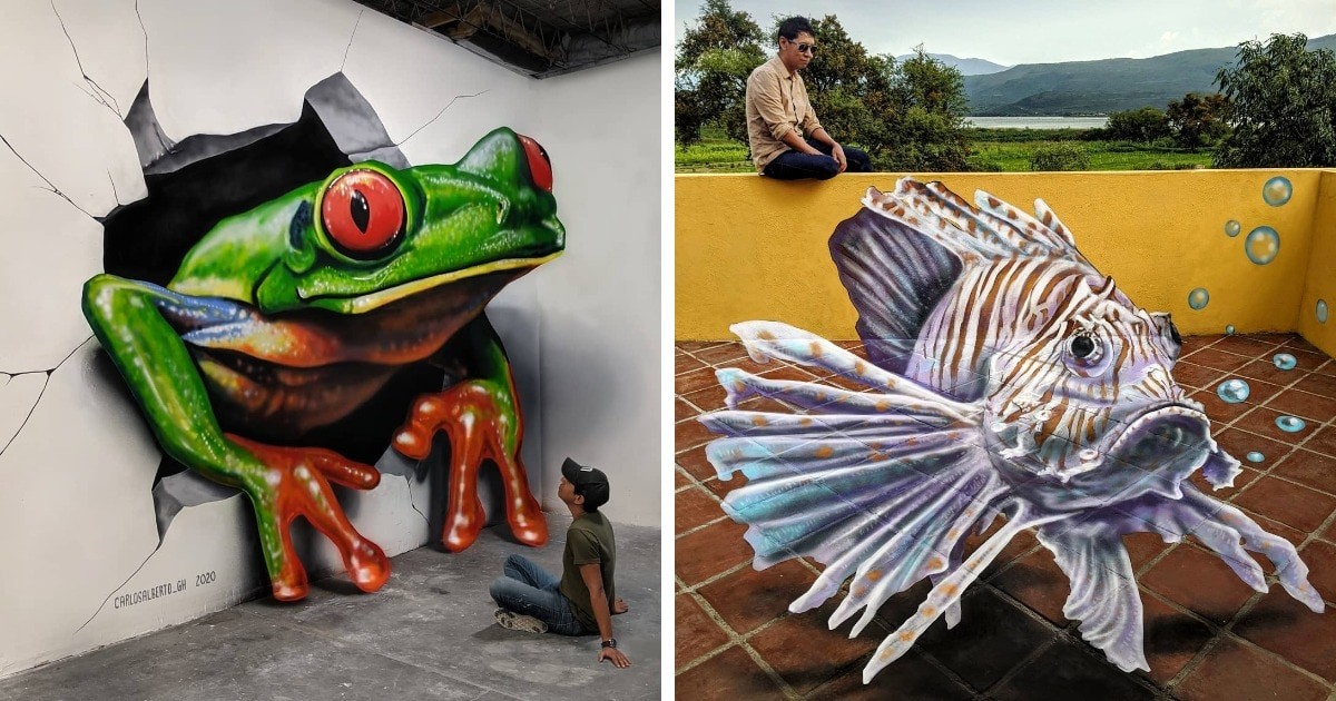 20 потрясающих 3D-граффити от художника из Мексики (21 фото)