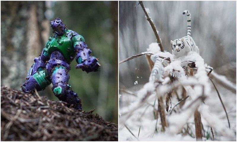 The mother of two children turned on her imagination and found a use for toy figures (25 photos)
