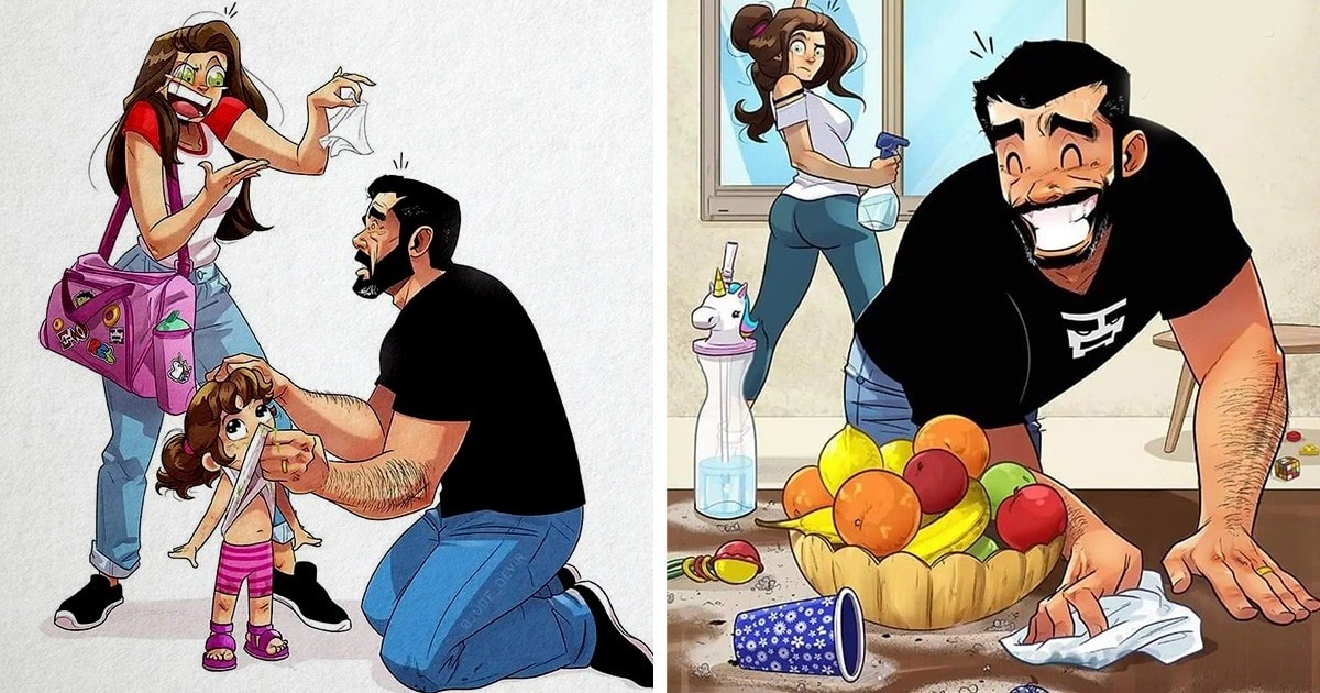 14 иллюстраций показывающие, что семейная жизнь может быть очень забавной (15 фото)