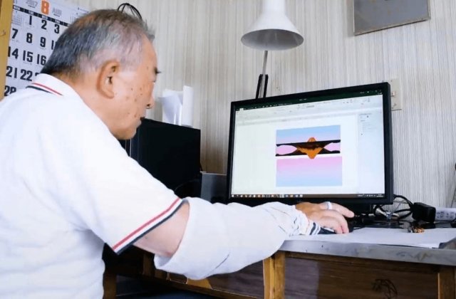 82-річний дідусь Тацуо Хоріучі створює картини за допомогою Exel (6 фото)