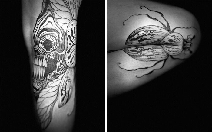 35 необычных татуировок, идея которых раскрывается в движении (35 фото)