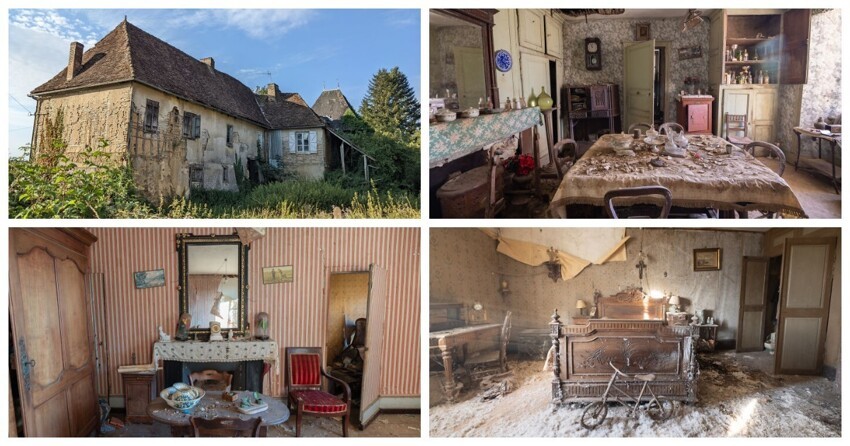Фотограф показал заброшенный фермерский дом на юге Франции (19 фото)