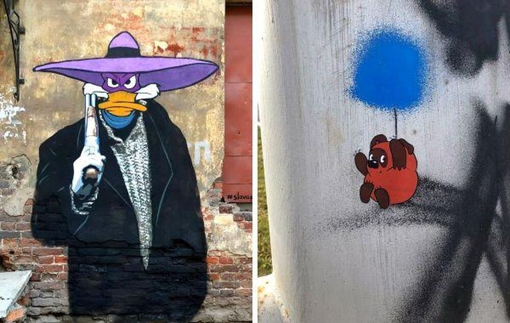 16 остроумных граффити от уличных художников (17 фото)