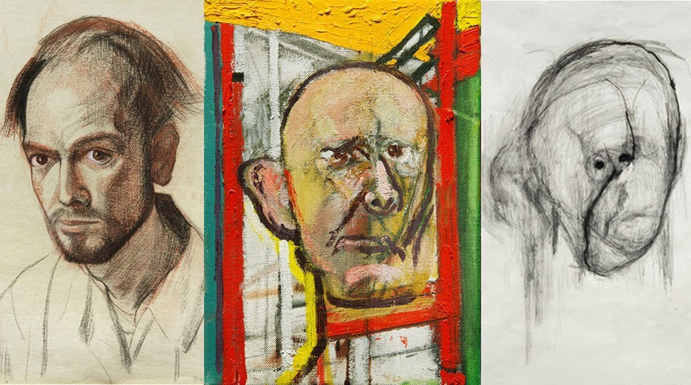 Эволюция автопортретов художника, страдавшего болезнью Альцгеймера (10 фото + 1 видео)