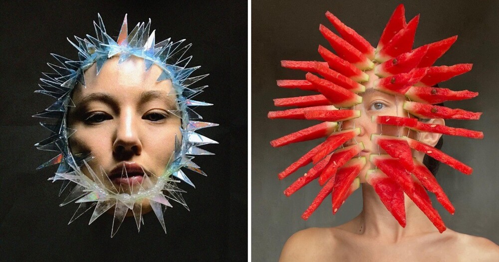 20 unusual masks and jewelry by the artist (21 photos)
