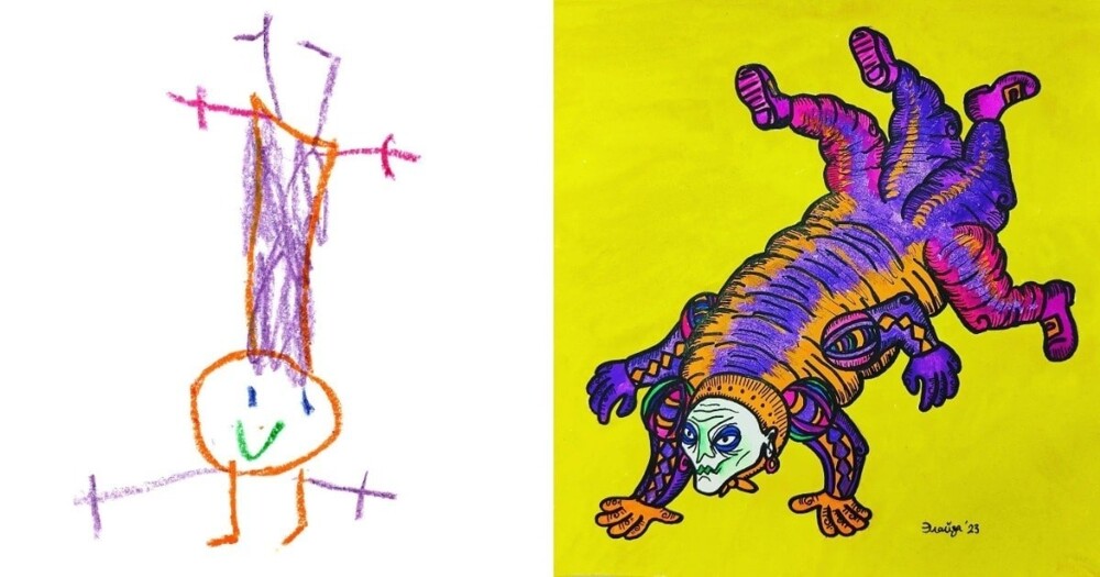 A group of artists turned naive children's drawings into cute monsters (21 photos)