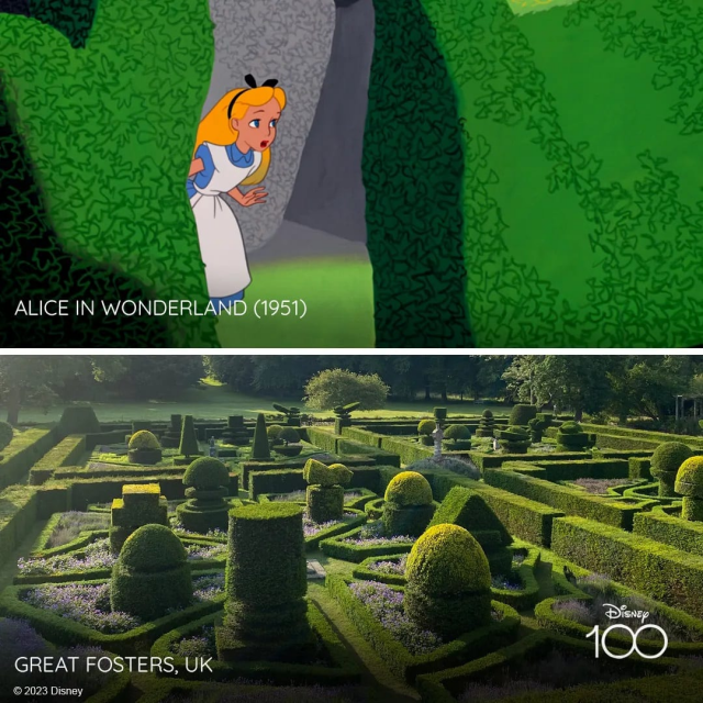 Disney опубликовала кадры из мультфильмов и известные места, которыми вдохновлялись художники (18 фото)