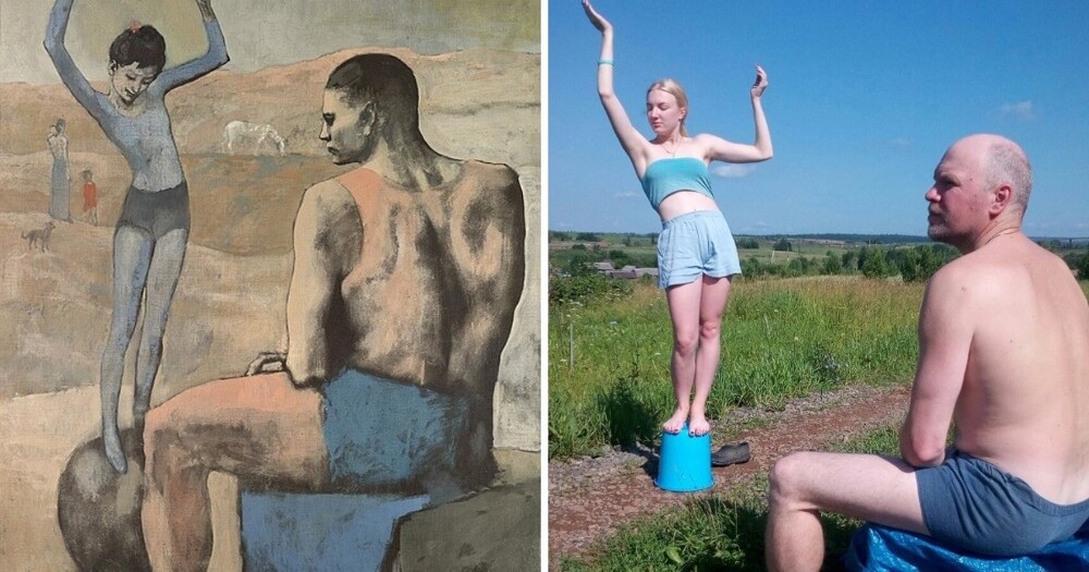 17 funny remakes of famous paintings (17 photos)