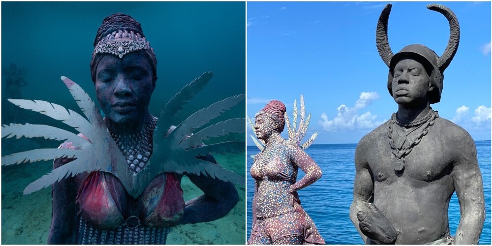 Парк подводных скульптур на Гренаде пополнился новыми объектами (23 фото)