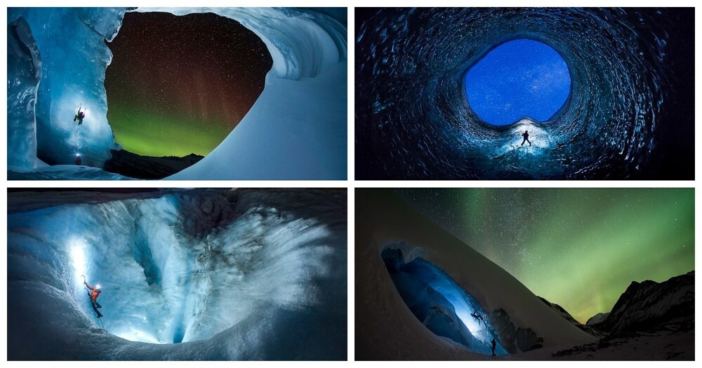 Завораживающие снимки ледяных пещер и альпинистов от Пола Жижки (12 фото)