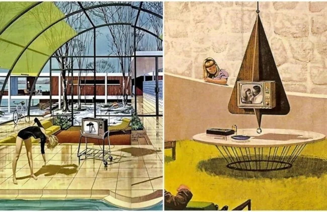10 photos of what a bright future should have been like according to an artist from the 1960s (11 photos)