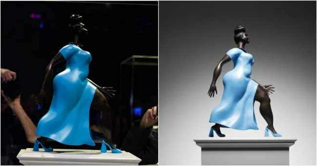 A sculpture “embodiing the spirit of the city” was presented in London (7 photos + 1 video)