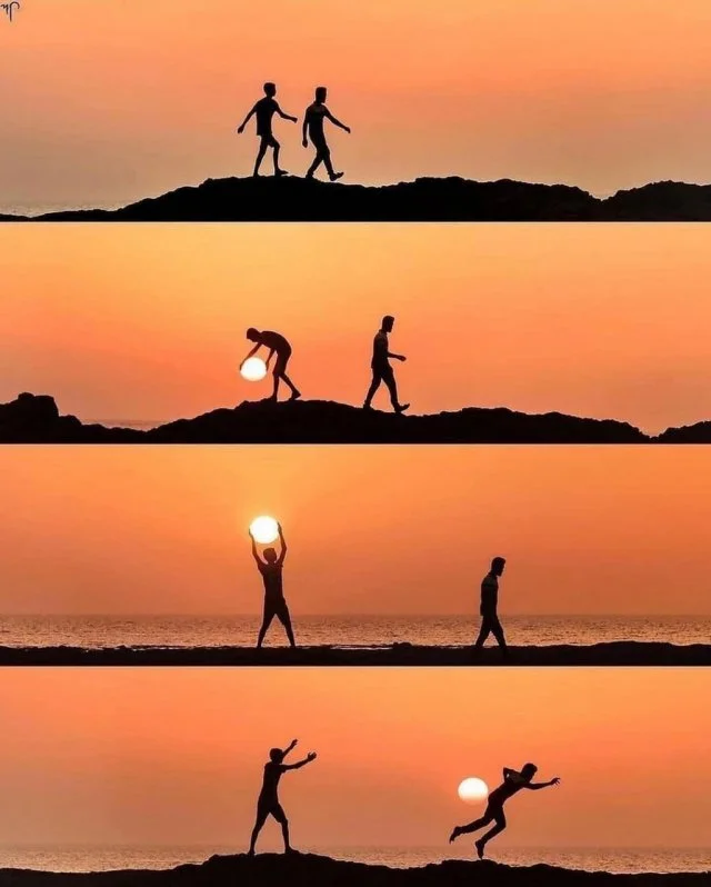 When you hold the sun in your hands (6 photos)