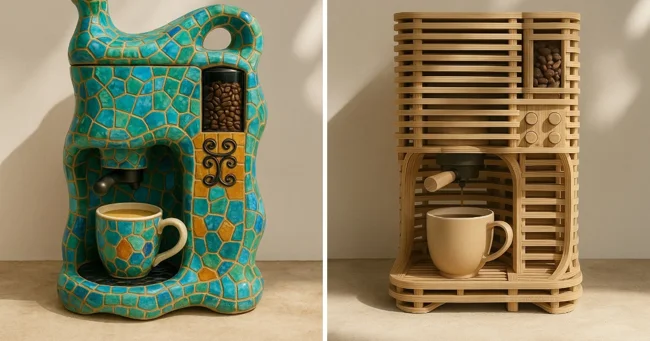Как бы выглядели кофемашины, будь их дизайнерами знаменитые архитекторы (19 фото)
