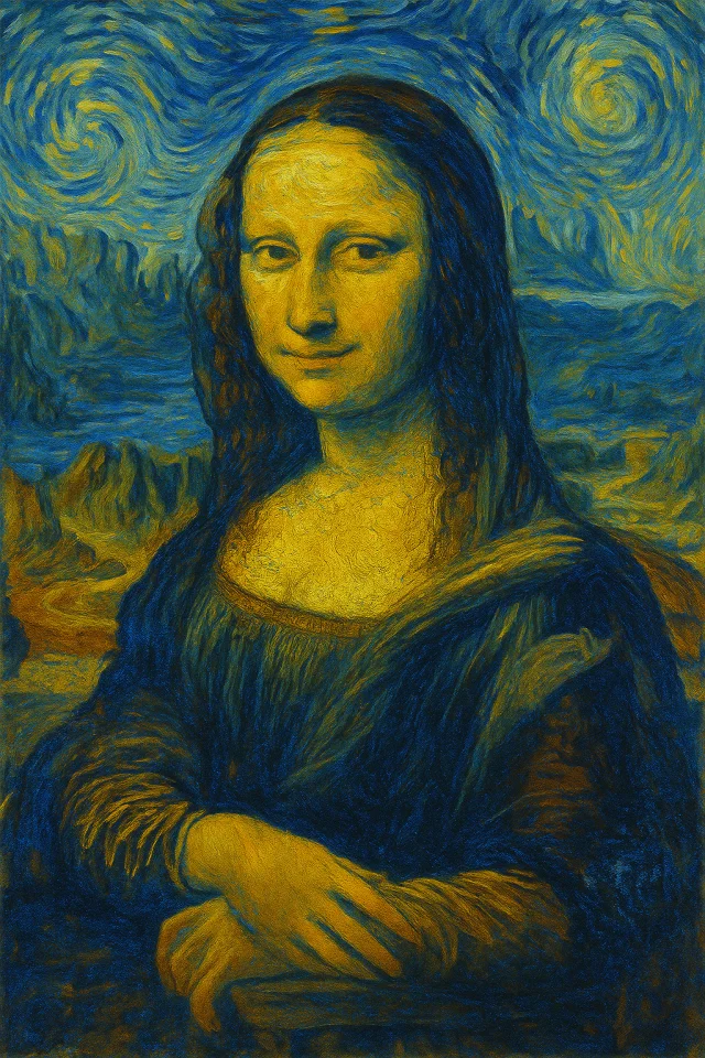 Как бы выглядела «Мона Лиза», если бы картину написали другие художники (6 фото)