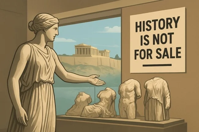 The Parthenon sculptures are not a trophy or an item for trade! (2 photos)