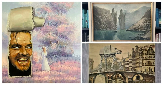 30 картин из комиссионки, которым подарили новую жизнь (31 фото)