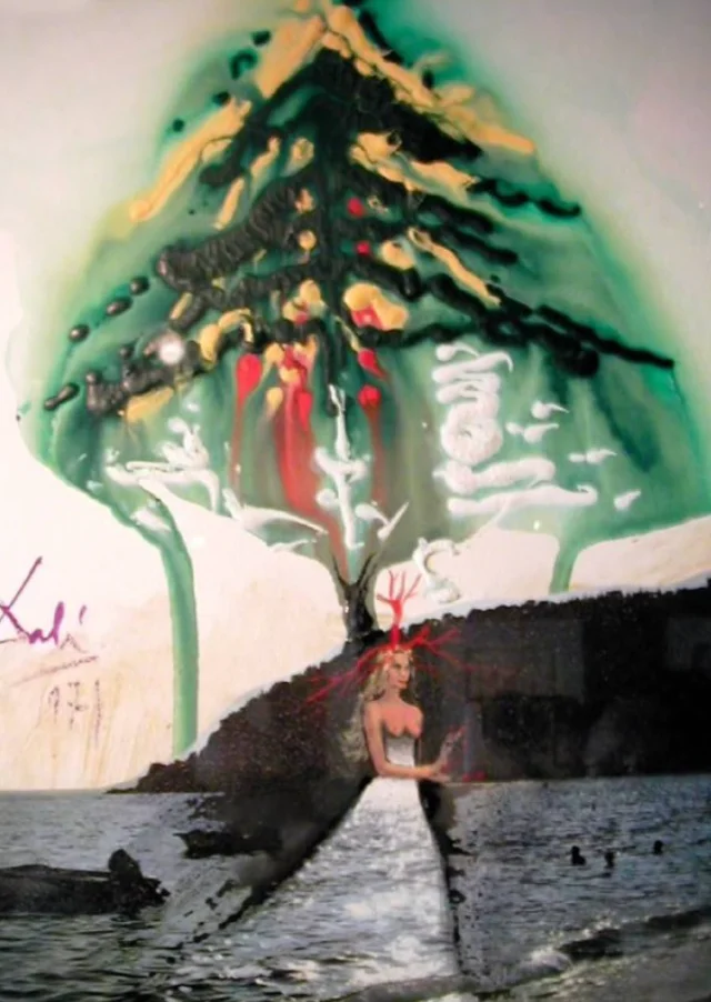 Новогодние открытки от Сальвадора Дали (10 фото)