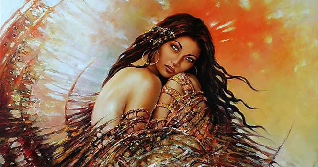 Mystical beauties in paintings by Polish artist Karol Bak