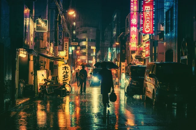 Кинематографичный Токио в фотографиях Масаки Вакуи (8 фото)
