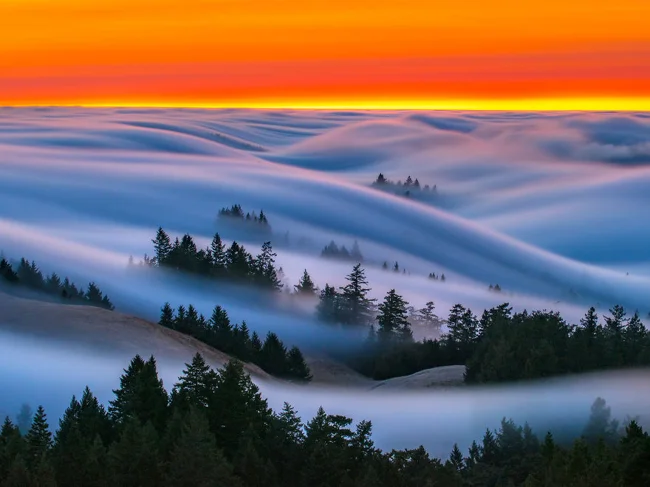 Unrealistically Beautiful Photos of Waves… of Fog (9 photos)