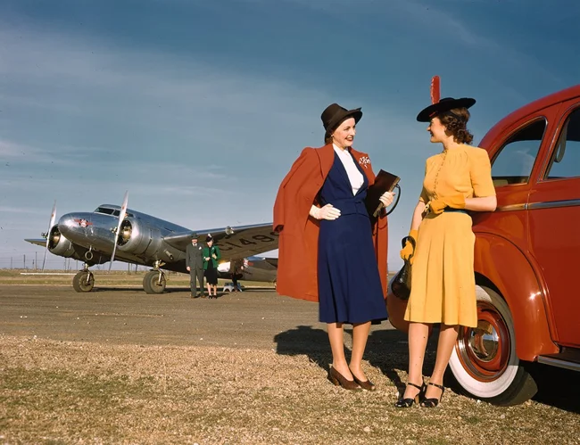 Уникальные фотографии Америки 1940-х в цветах Кодахром (52 фото)
