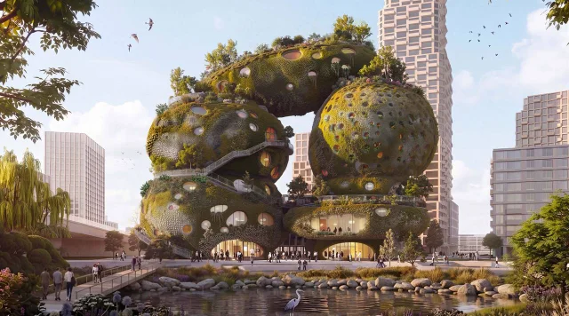 Скалы на Маасе: бюро MVRDV построит новое «чудо света» в Роттердаме (9 фото)