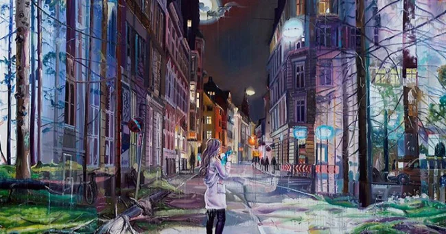 Dreams, Reality, Desolation, and Urbanism in the Fantastic Paintings of Artist Jacob Brostrup (16 works)