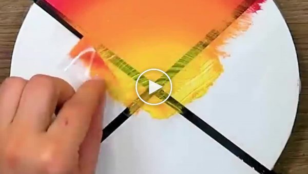 A beautiful and unusual method of creating a picture