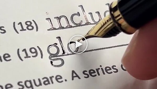 Каллиграфия, красота, ручка