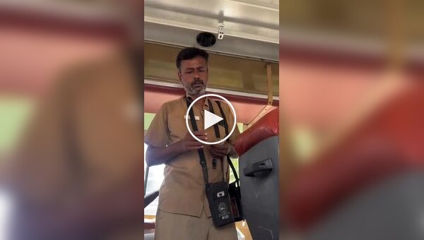 Художник поднял настроение кондукторам